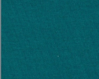 Puños de punto fino, 150 cm de ancho, color petróleo