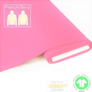 GOTS BIO French Terry Sweat pink by Fabrilogy