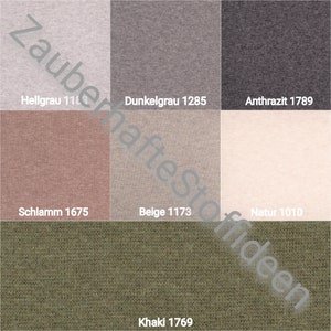 YOUR CHOICE (30 colors) Cuffs HEIKE mottled 10 cm steps fine knit tubular fabric 50/100 cm wide from Swafing