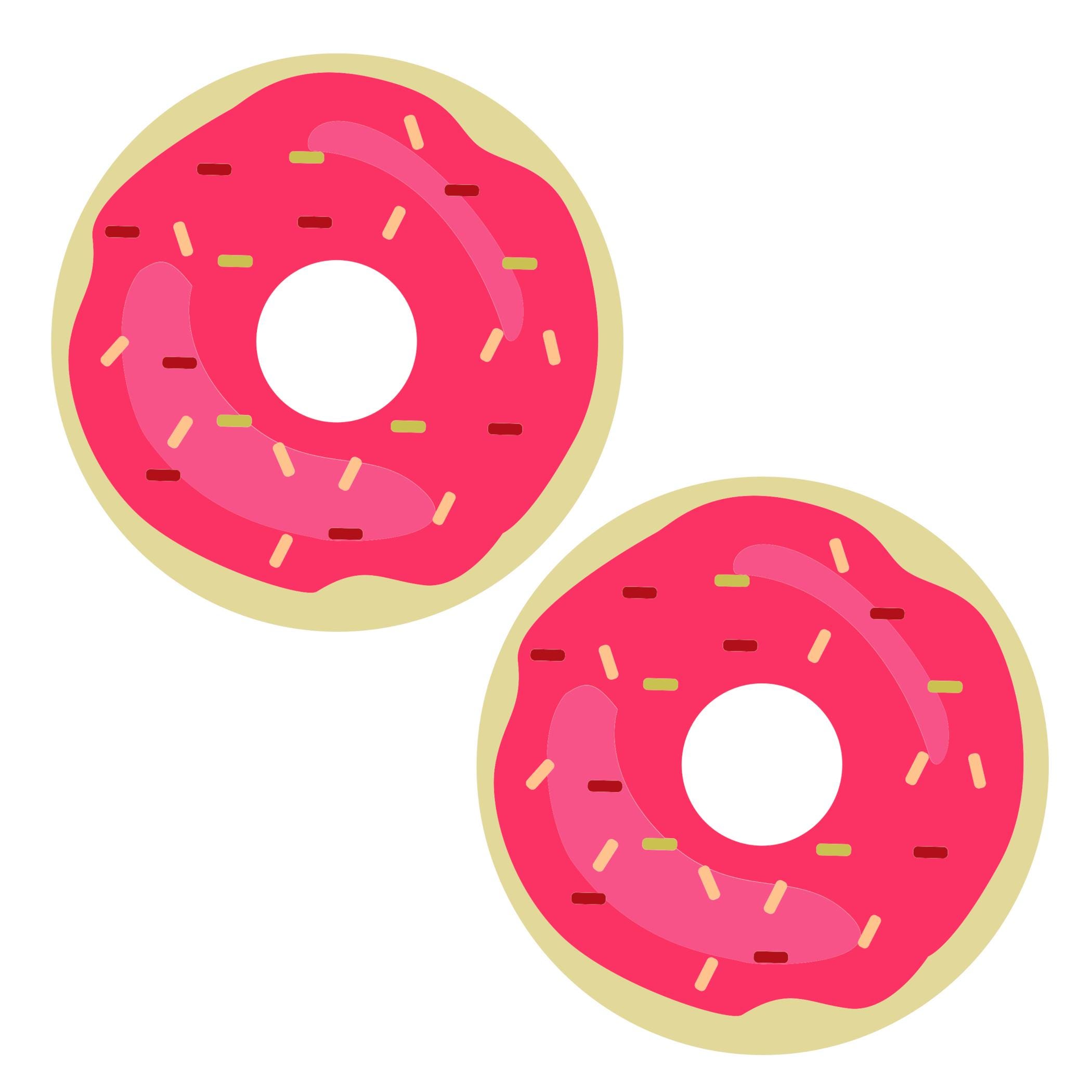 Pink Frosted Donut Nipple Covers | Fun and Whimsical Pasties