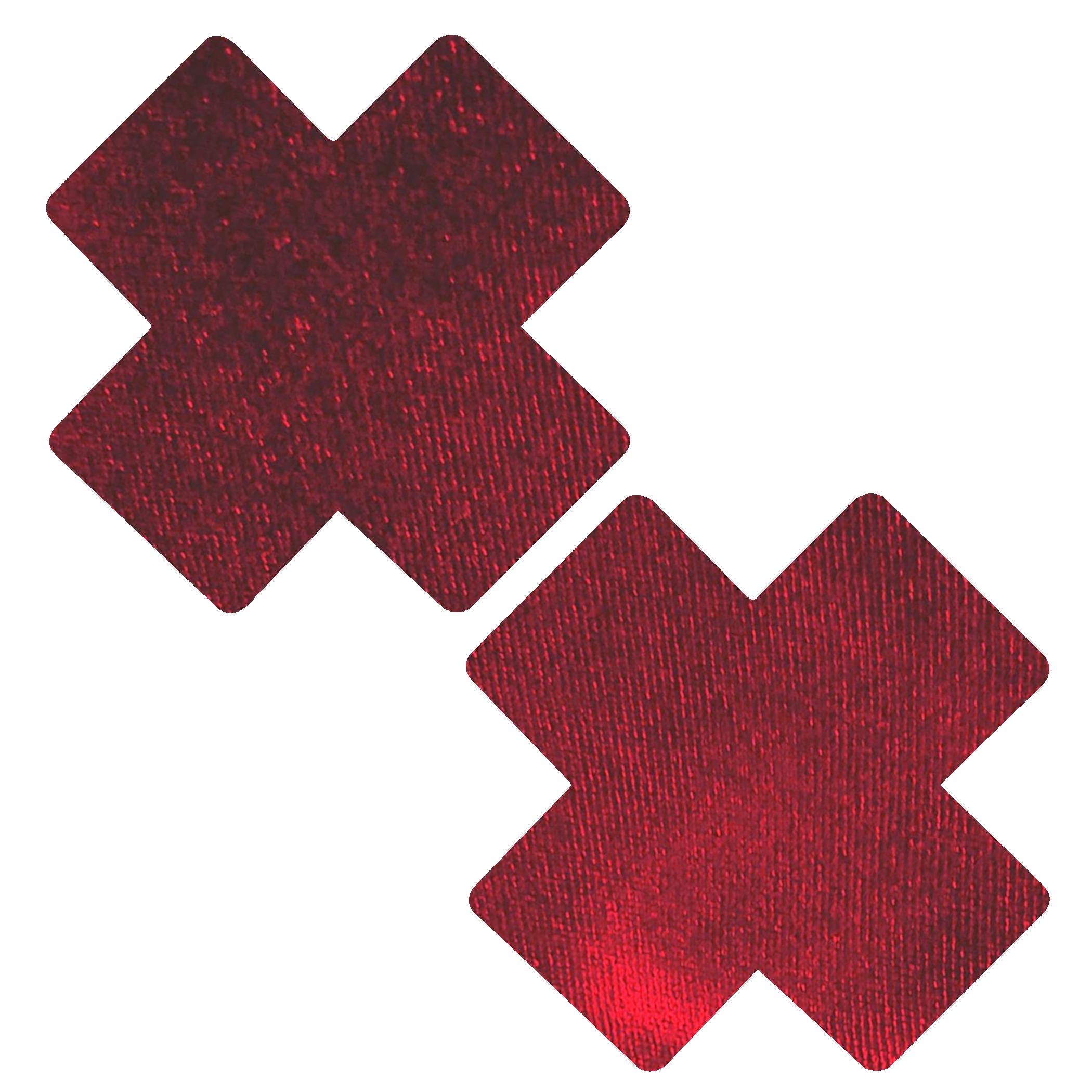 Velvet X Cross Pasties – Soft and Luxurious Nipple Covers