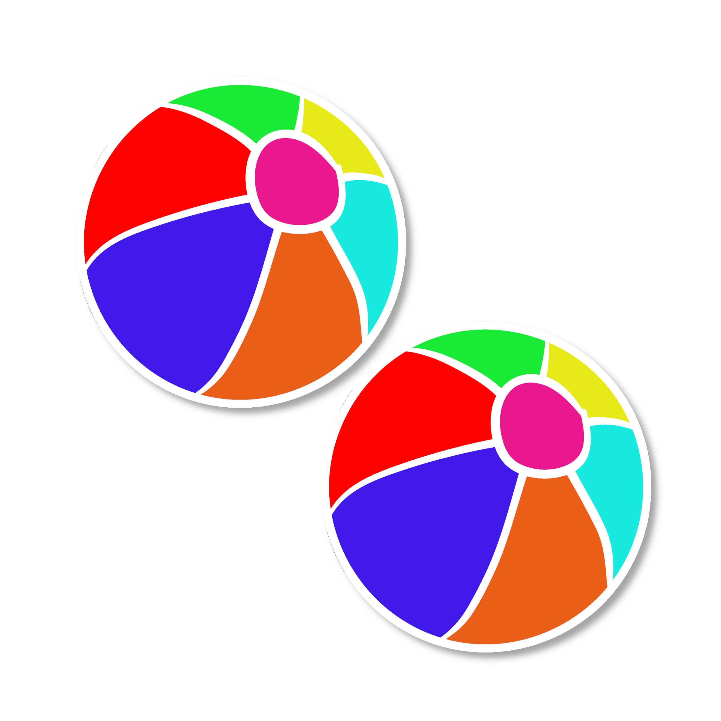 Beach Ball Pasties – Fun Nipple Covers for Beach Parties & Festivals