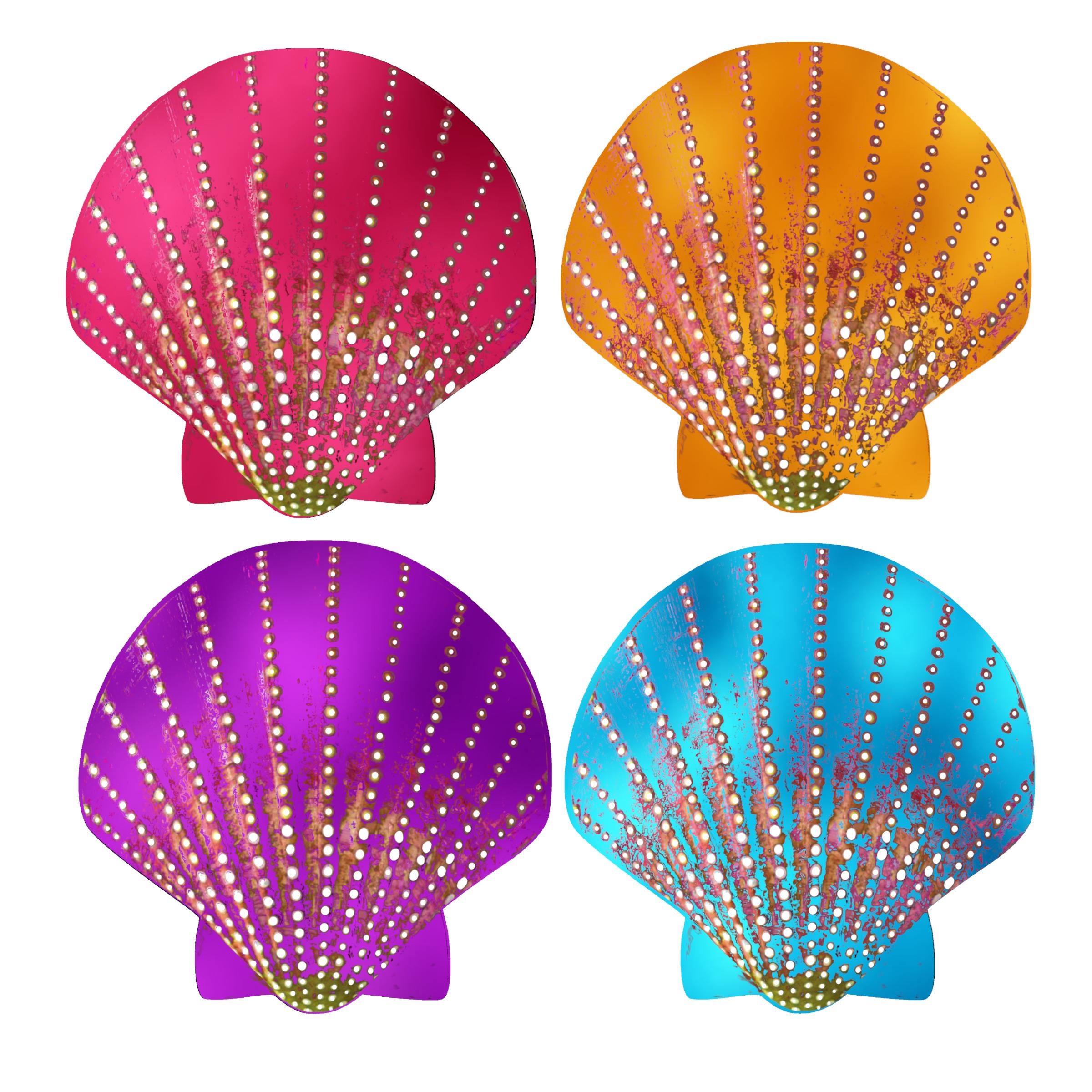 Rainbow Seashell Nipple Covers | Fun and Colorful Pasties for Summer