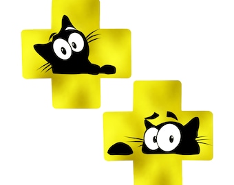 Cute Cartoon Kitty Pasties for a Fun Bold Look
