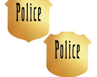 Deputy and Sheriff Badge Pasties | Gold Police Nipple Covers | Party-Ready