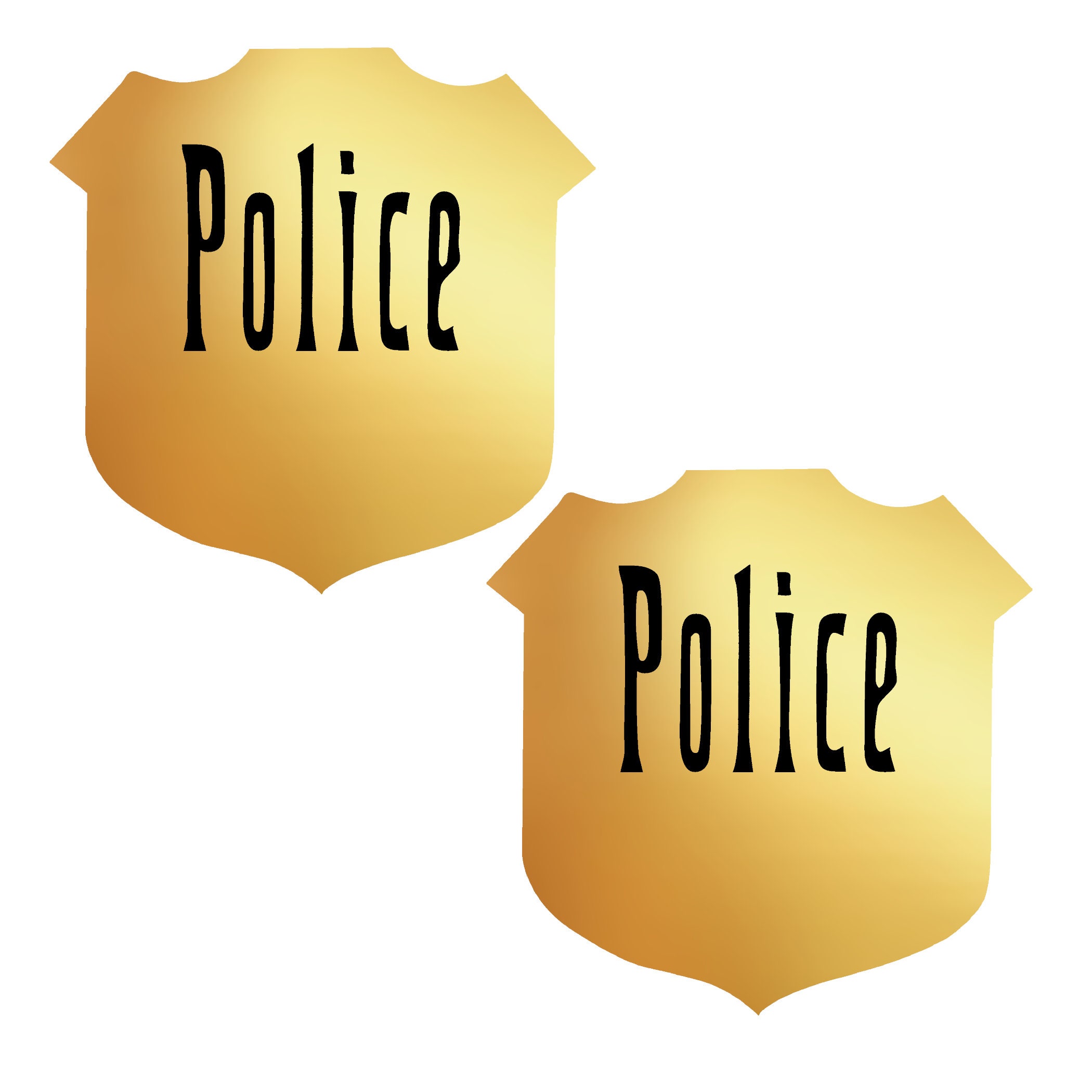 Deputy and Sheriff Badge Pasties | Gold Police Nipple Covers | Party-Ready