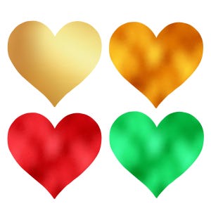 Metallic Heart Pasties – Shiny Nipple Covers in Multiple Colors