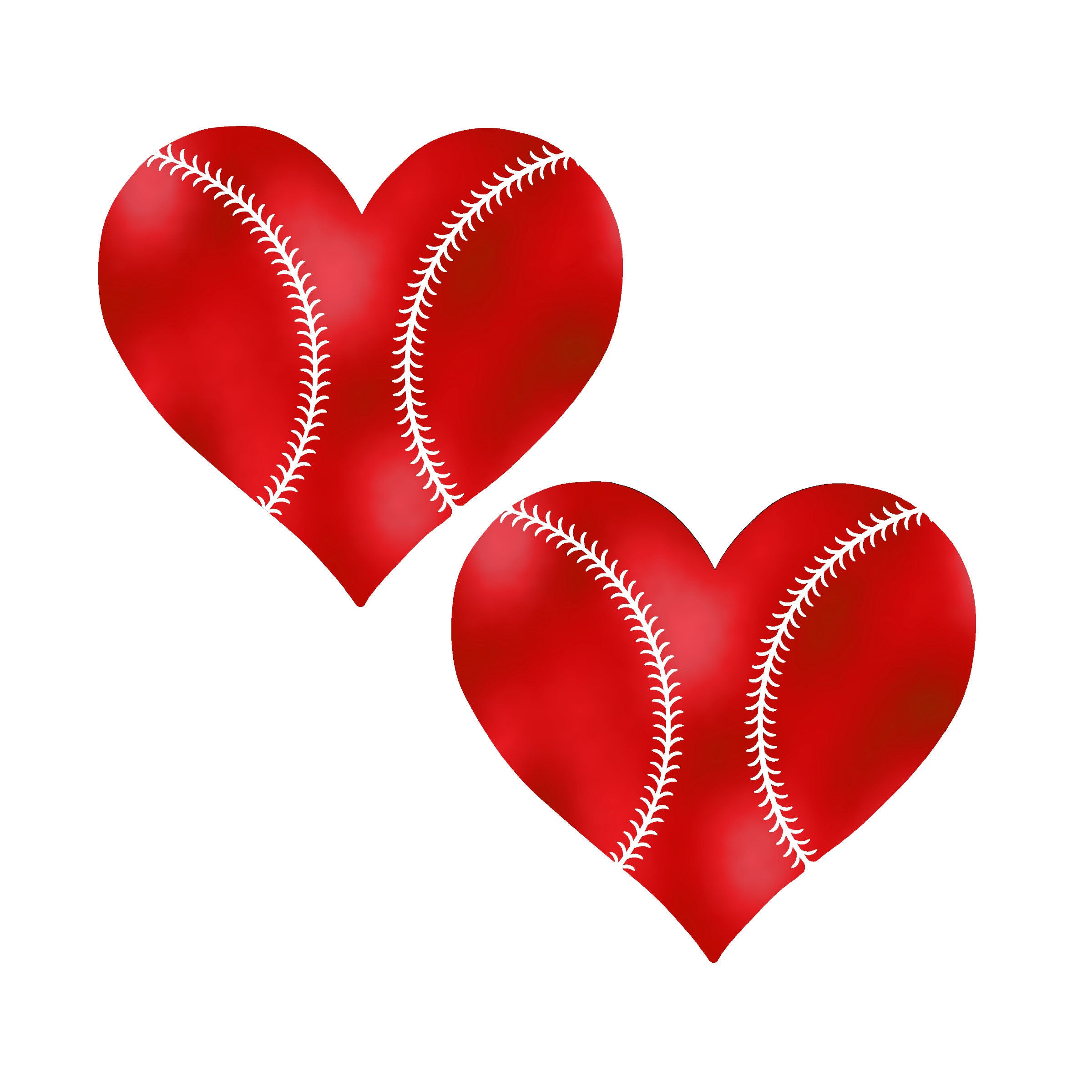 Baseball Heart Pasties – Red, White, and Blue Nipple Covers