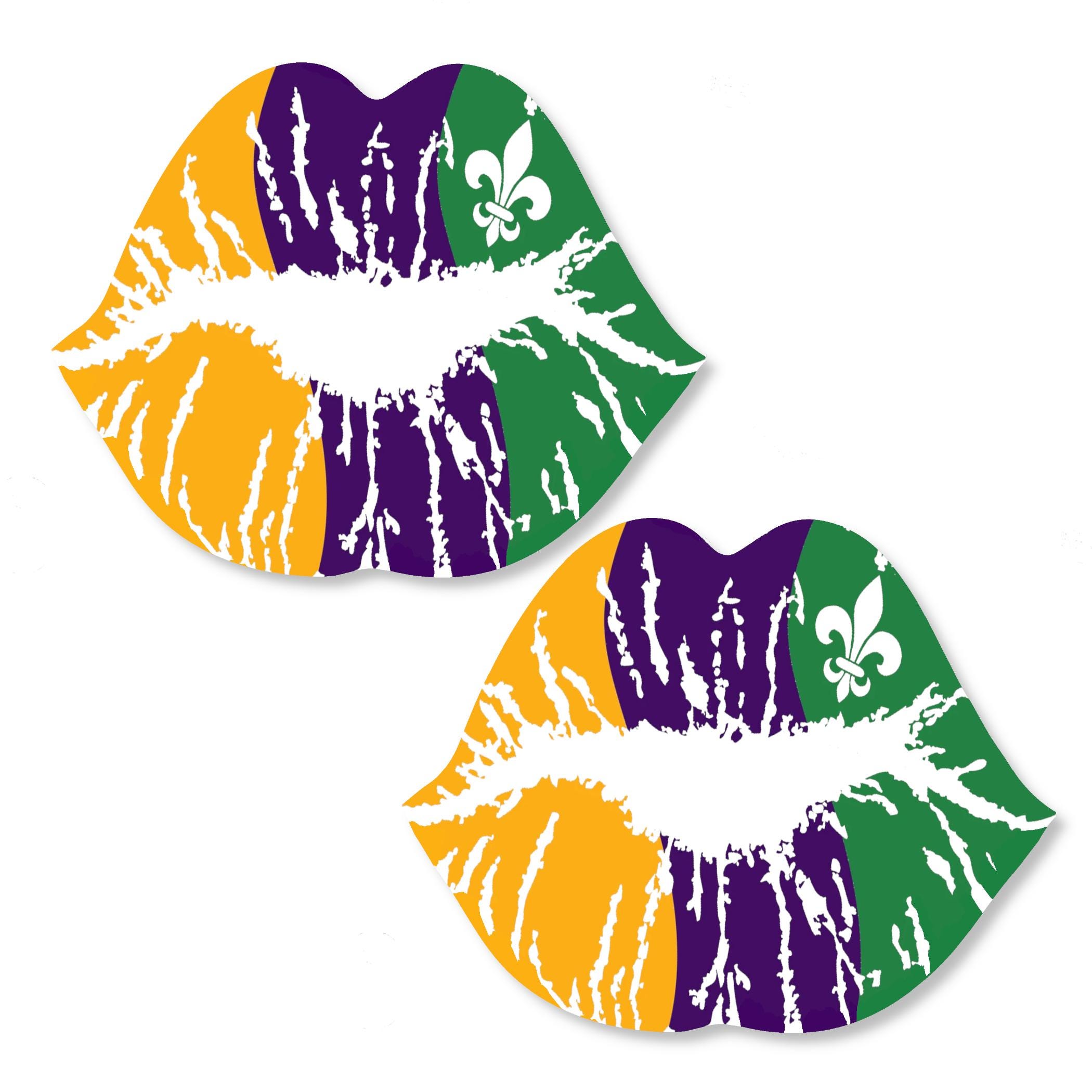 Mardi Gras Lips Pasties – Fun and Bold Nipple Covers for Mardi Gras Celebrations