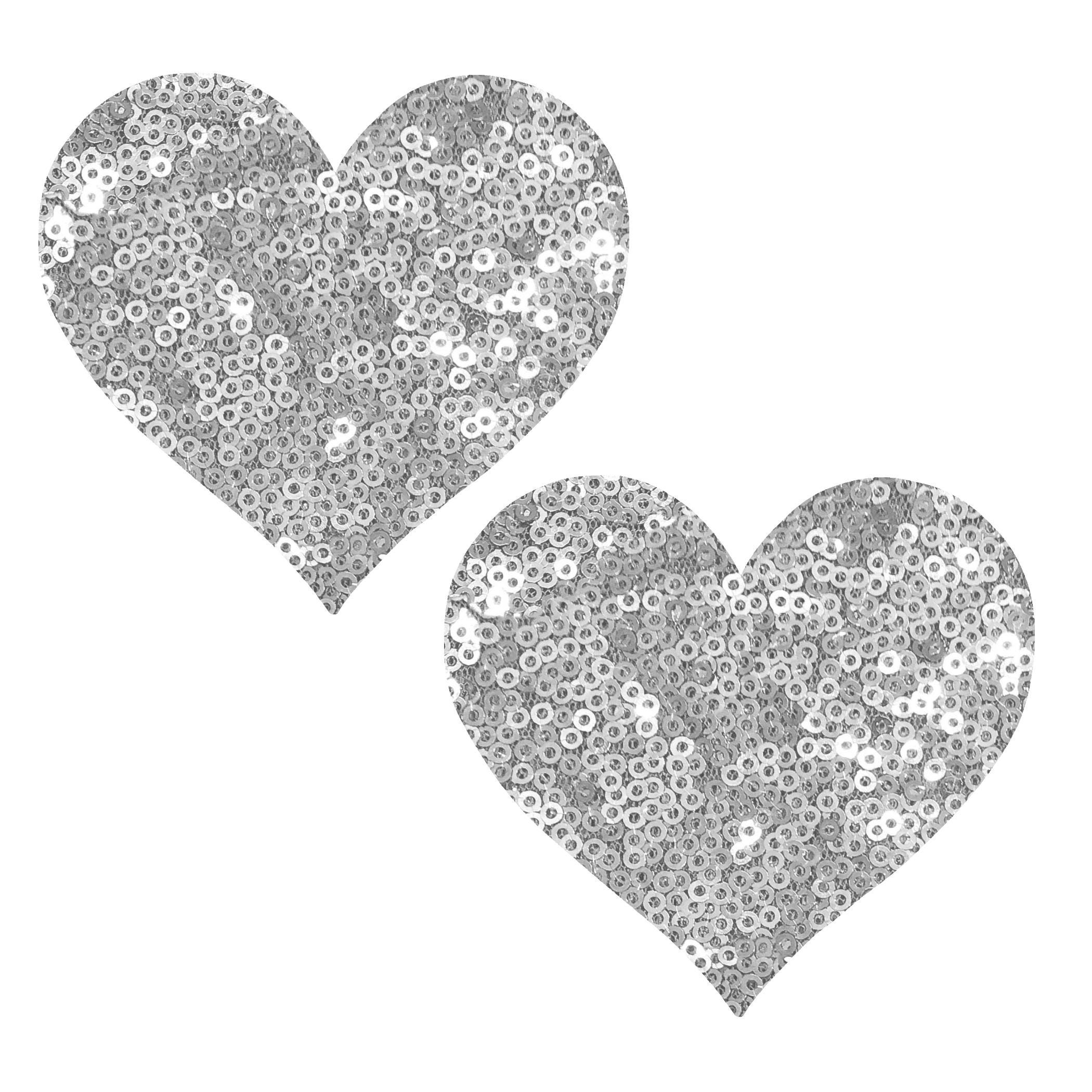 Sequin Heart Nipple Cover Pasties