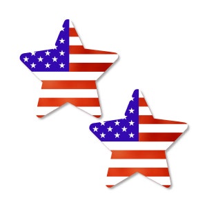 American Flag Pasties – Star, Heart, Flag, and Lip-Shaped Nipple Covers