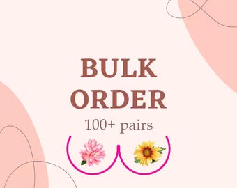 WHOLESALE CUSTOM Pasties free shipping - Design your own - (Logo, QR Code, etc.) - 100 pairs