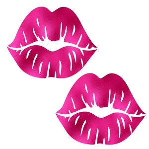Fun Lip Pasties | Colorful Nipple Covers for Festival Fashion