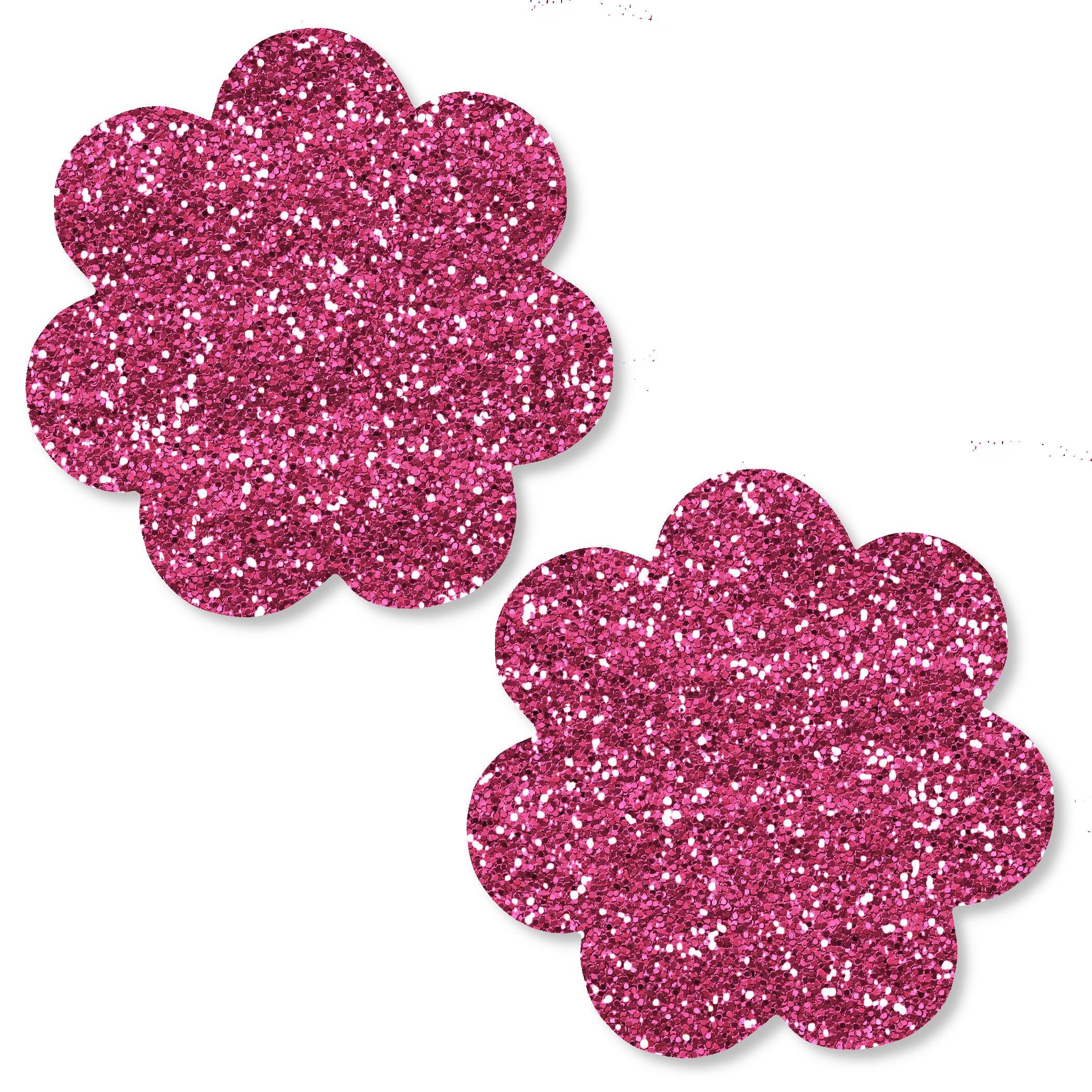 Sparkly Flower Pasties – Glittering Floral Nipple Covers