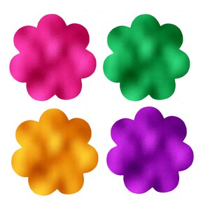 Metallic Flower Pasties – Shiny Floral Nipple Covers