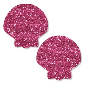 Sparkly Shell Pasties – Glittering Seashell Nipple Covers