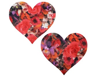 Floral Velvet Pasties – Luxurious Floral Nipple Covers in Various Shapes and Sizes