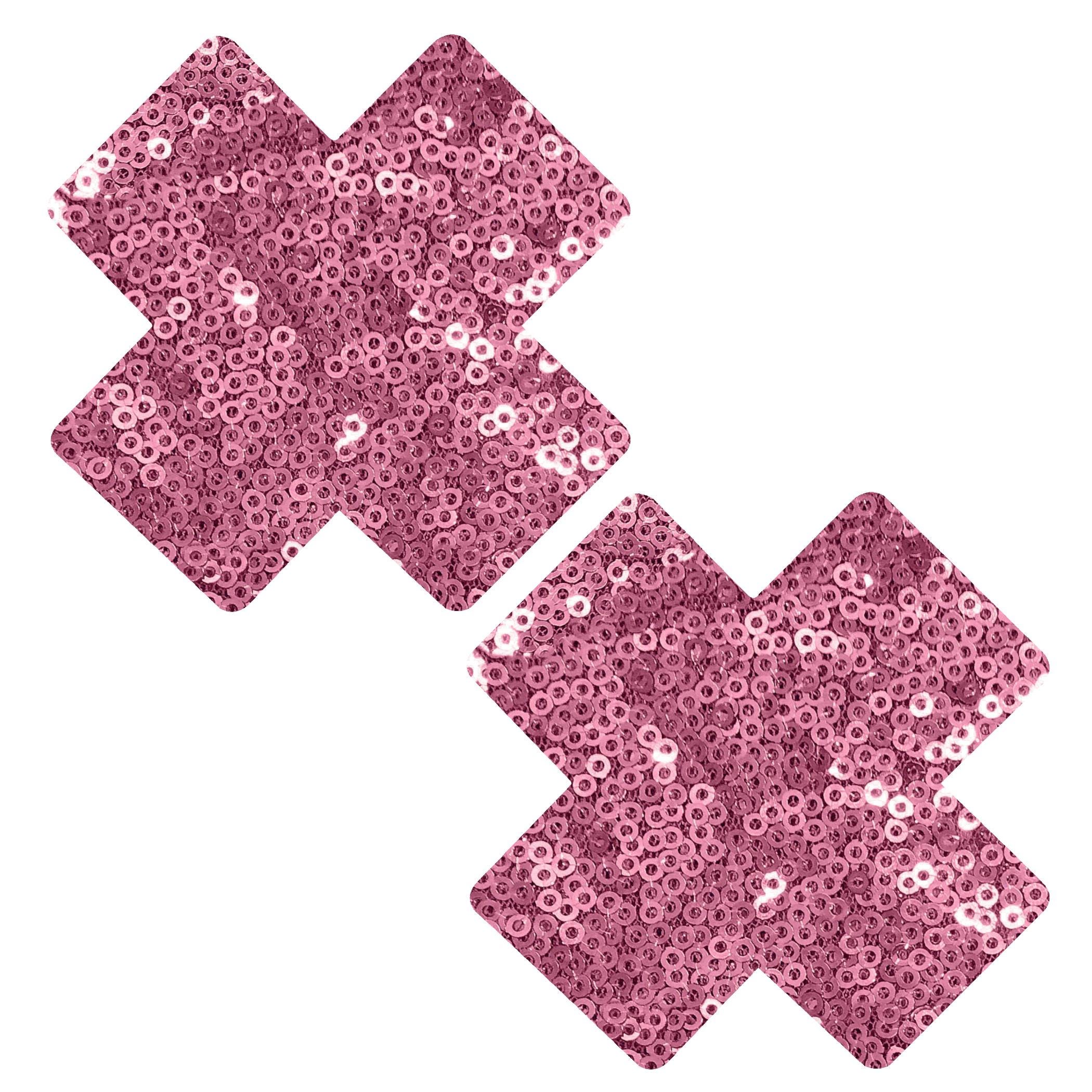 Sequin Cross Nipple Cover Pasties