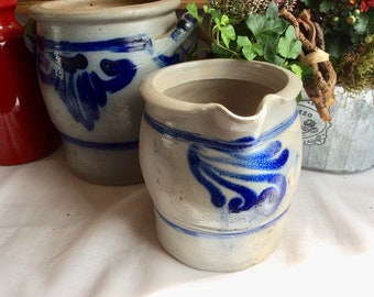 Stoneware pot jug blue-gray