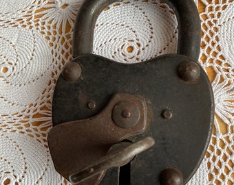 Antique padlock very large