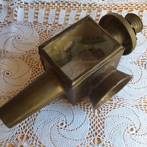 Coachman lamp antique brass candlestick image 2