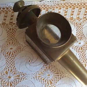 Coachman lamp antique brass candlestick image 1