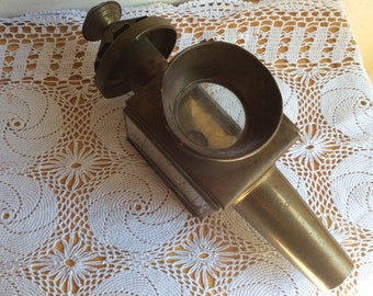 Coachman lamp antique brass candlestick