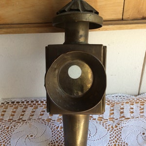 Coachman lamp antique brass candlestick image 9