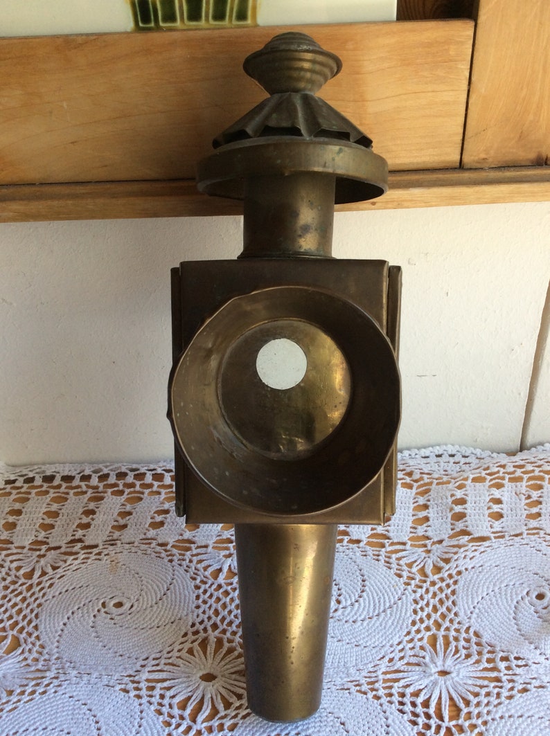 Coachman lamp antique brass candlestick image 9
