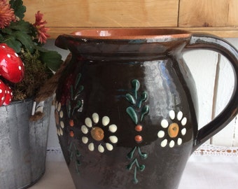 Ceramic jug flower vase