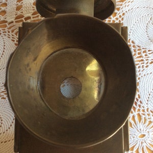 Coachman lamp antique brass candlestick image 3