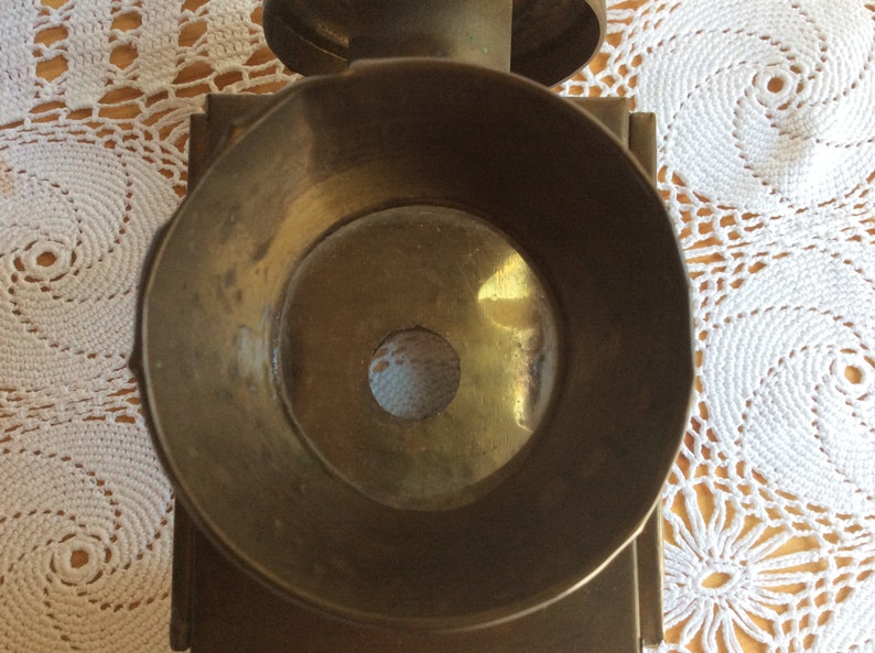 Coachman lamp antique brass candlestick image 3