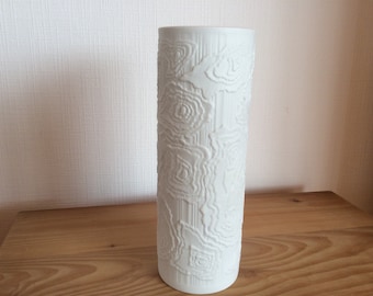 Vase à fleurs Kaiser Relief blanc