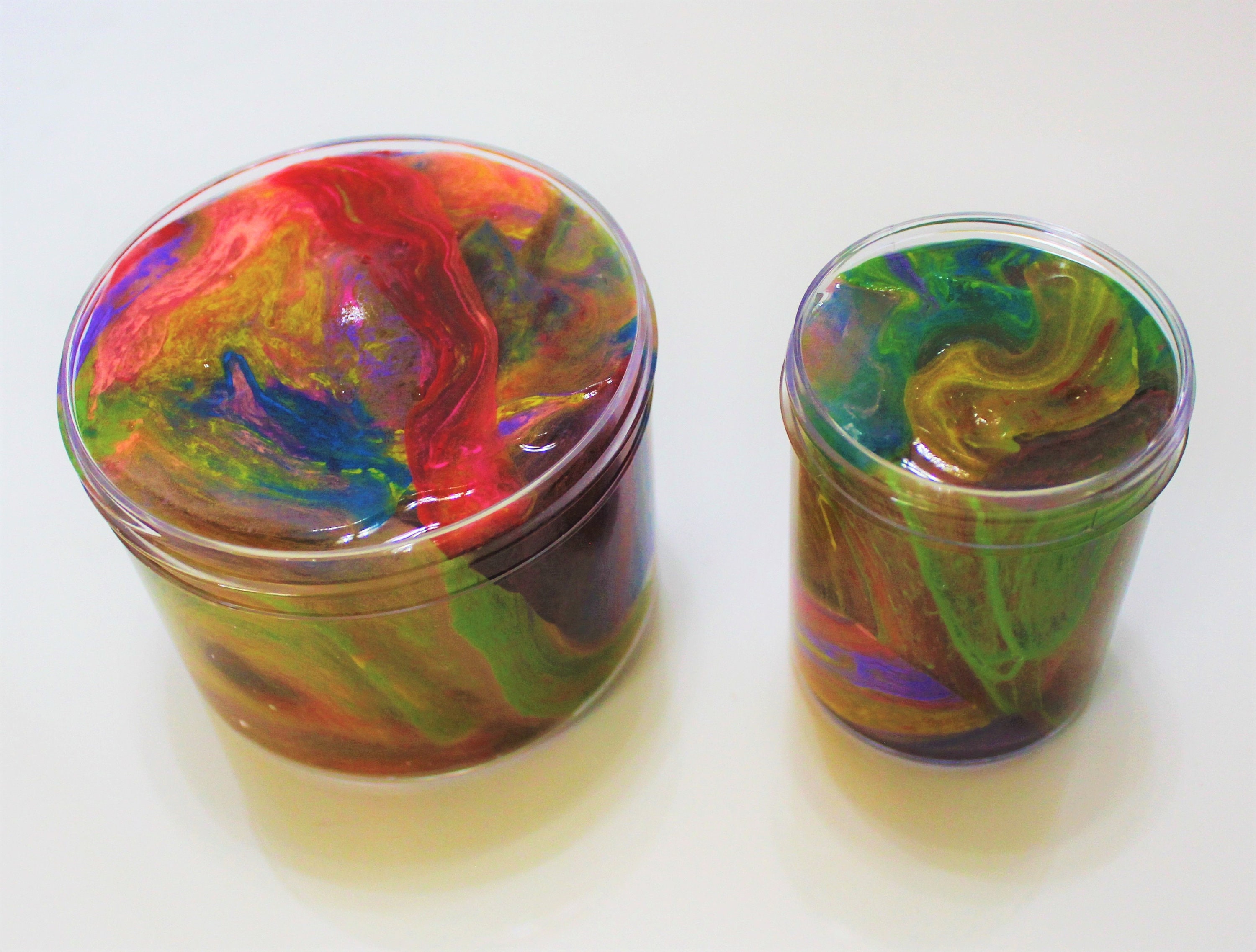 Acrylic Pour Paint Slime Thick Clear Slime with Etsy