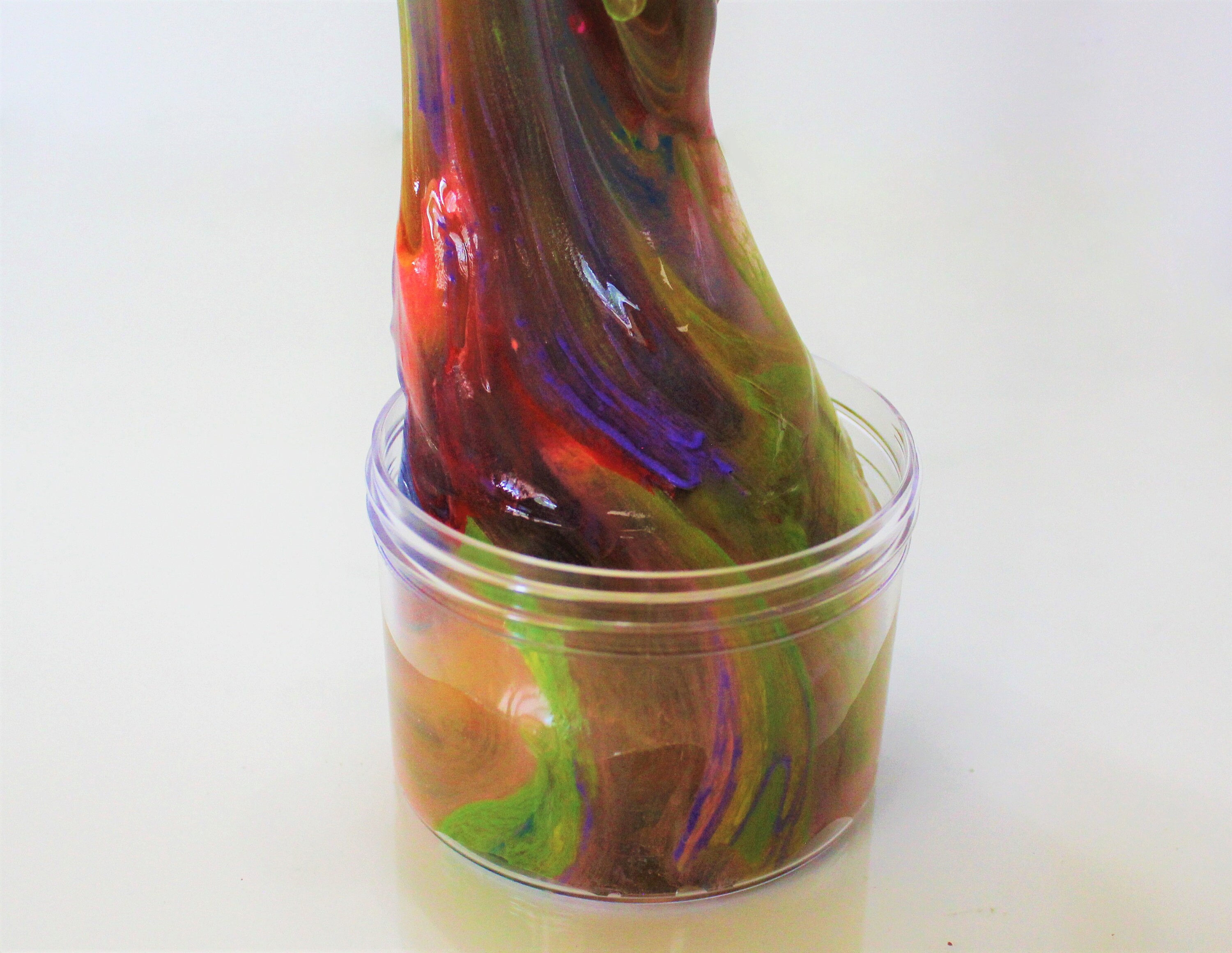 Acrylic Pour Paint Slime Thick Clear Slime with Etsy