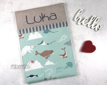 U-booklet cover in the sea with desired name