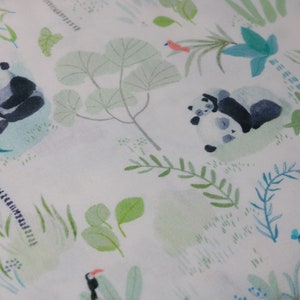 Cotton fabric Panda Dear Stella panda-monium image 2