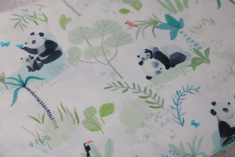 Cotton fabric Panda Dear Stella panda-monium image 2
