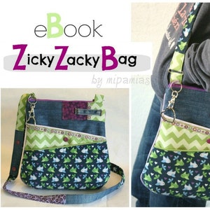 eBook sewing instructions bag ZickyZackyBag in German