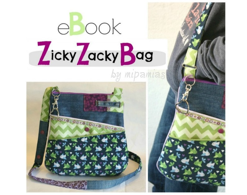 eBook sewing instructions bag ZickyZackyBag in German image 1