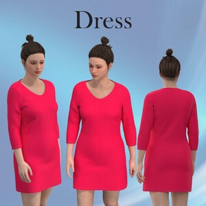 3D fashion Garment Rolli -01 ZPRJ file for CLO 3D and Marvelous Designer for download