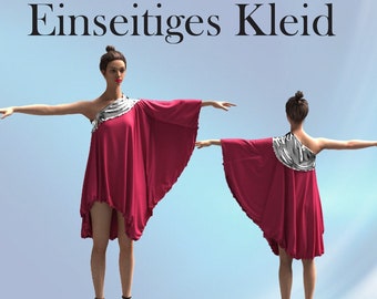 3D fashion Garment Einseitiges Kleid  ZPRJ file for CLO 3D and  Marvelous Designer zum download