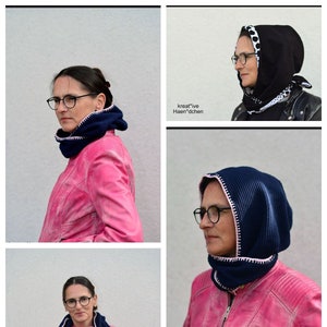 Hooded Scarf Sewing Pattern Women&#39;s E-Book by Unendlich Schön as PDF
