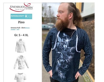 Pino Herren Kimonoschnitt als Papierschnitt von S - 4 XL