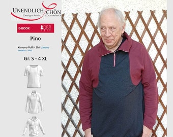 Pino Herren Kimono Pulli oder Shirt zum downloaden als PDF von S - 4 XL