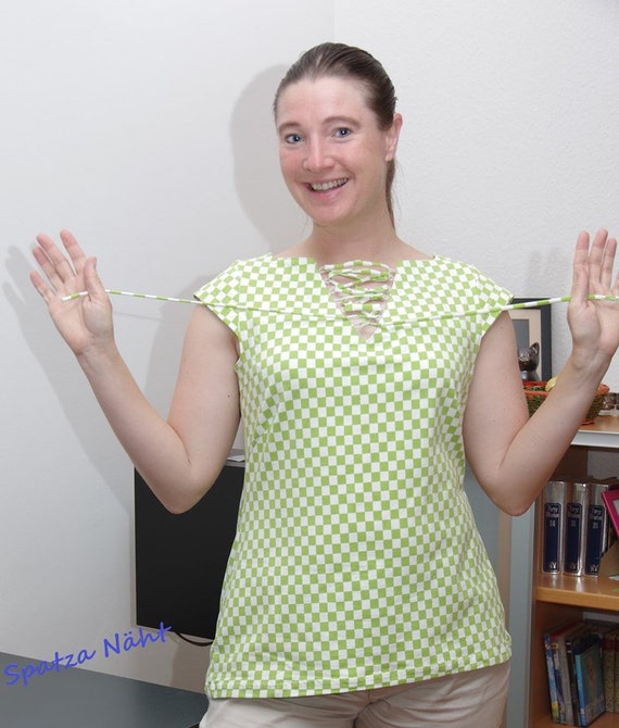 Papier Schnittmuster Mailin Top Kleid Tunika alles mit Nahtzugaben Eckiger Aussc