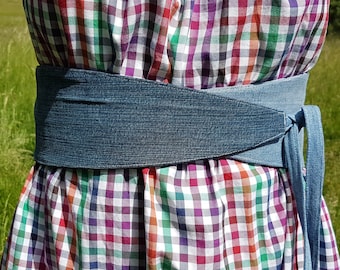 Sewing pattern reversible hip waist wrap belt Rayen as a paper cut from Unendlich Schön