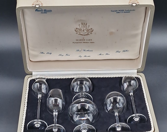 Moser Club's Miniature Snifters in original box