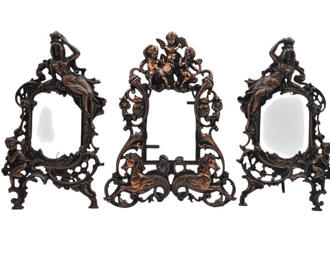 Set of 3 Baroque photo frames