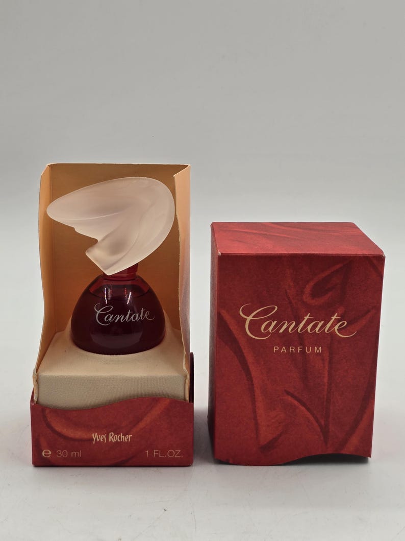 Set of 2 vintage full size Perfume/Eau de toilette by Yves Rocher, Cantate image 10